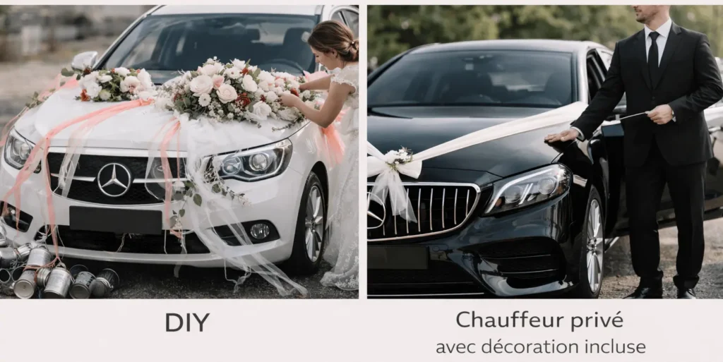comment décorer voiture pour un mariage