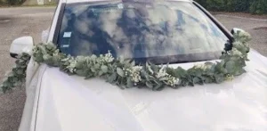 decoration voiture mariage style boheme