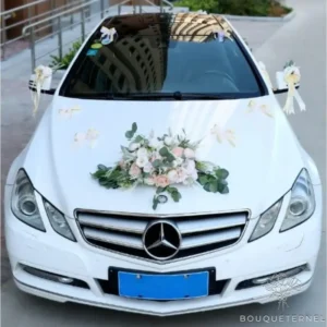 decoration voiture de mariage style minimaliste moderne