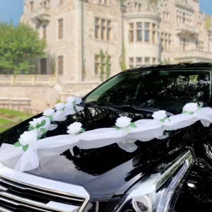 decoration voiture de mariage style moderne minimaliste