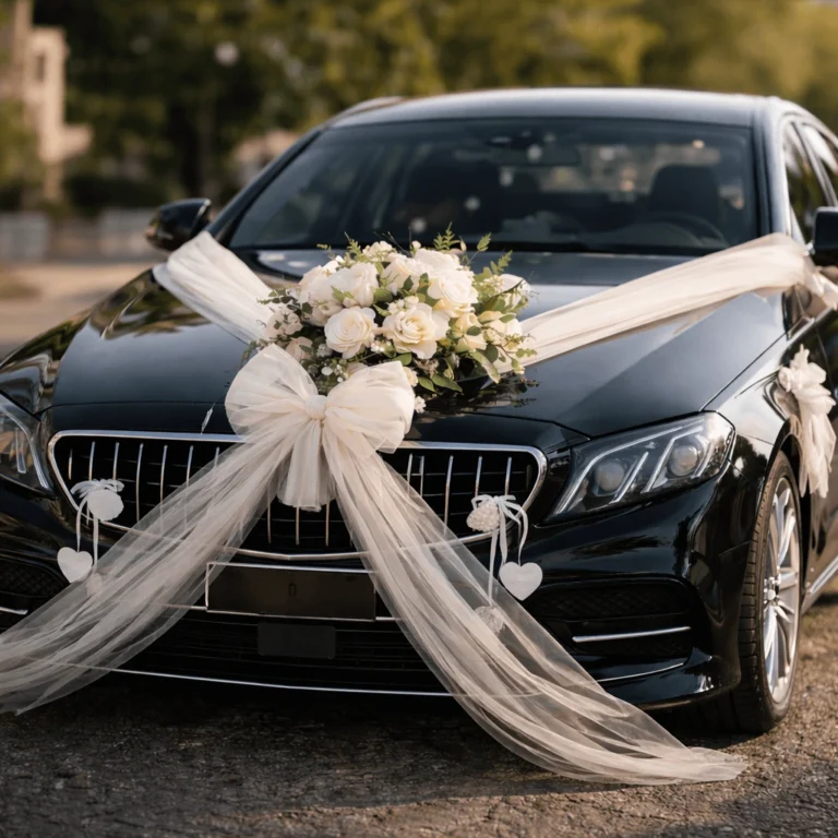 decoration voiture mariage style classique