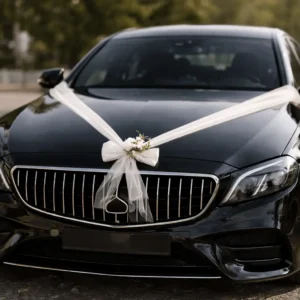 decoration voiture pour mariage style moderne minimaliste