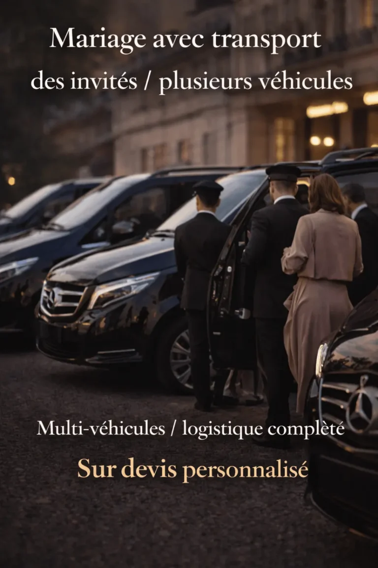 prix location voiture mariage plusieurs invités avec chauffeur