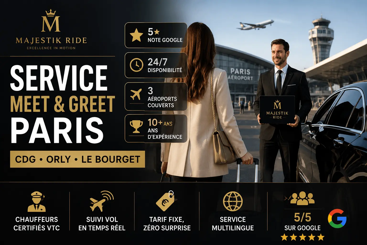 meet and greet paris cdg orly le bourget service vip