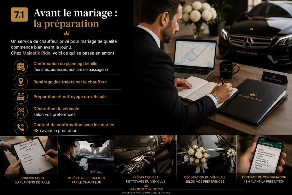 organisation chauffeur de mariage
