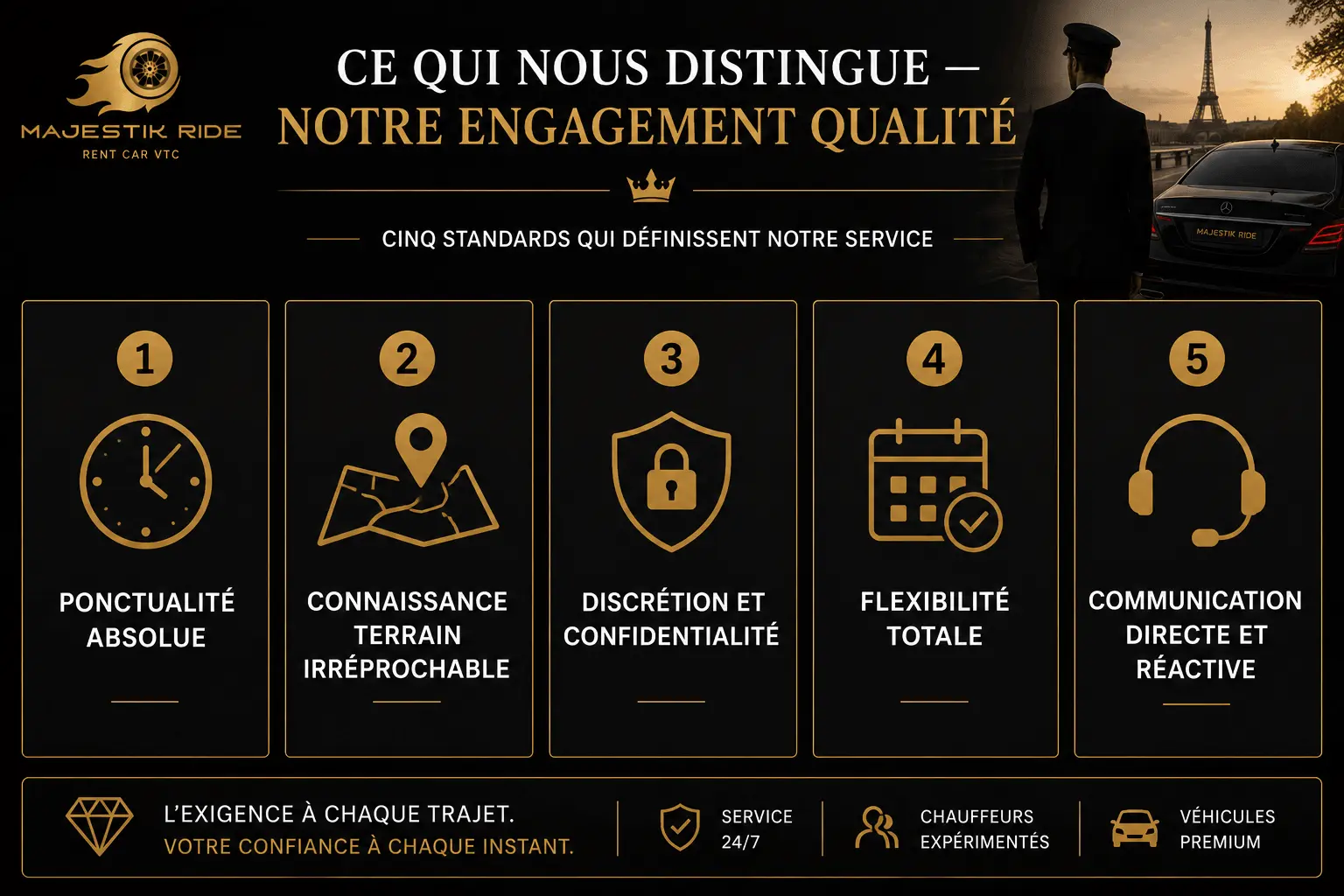 service chauffeur prive fashion week majestik ride