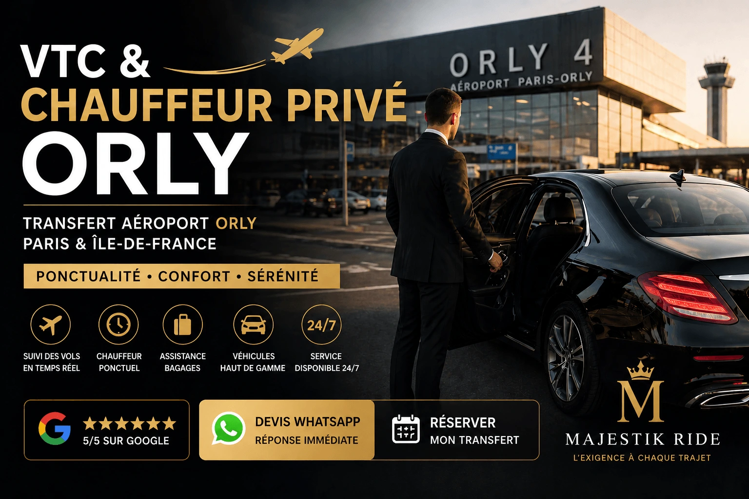 vtc orly paris
