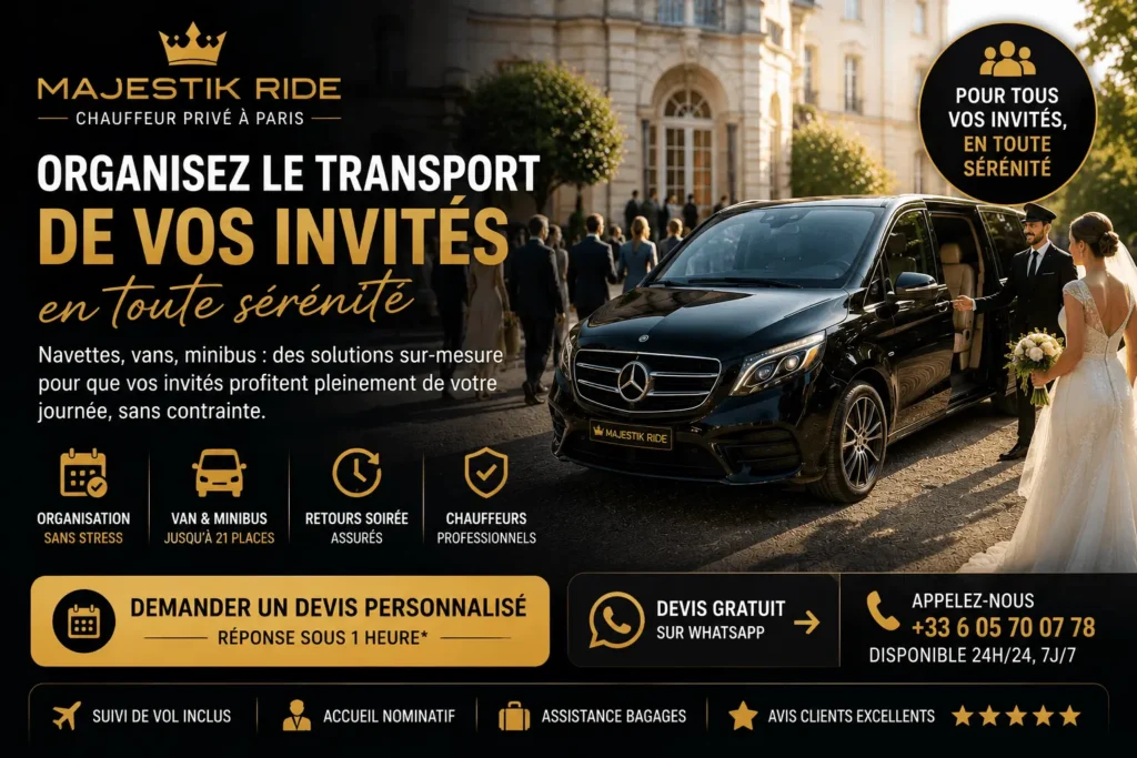 transport des invites mariage